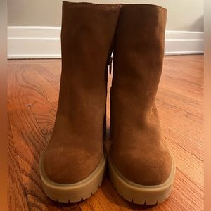 Dolce Vita Camel Suede Boots. Size 9.5.